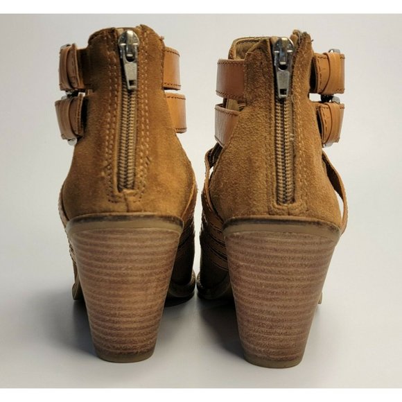 DV DOLCE VITO CAITLYNN COGNAC SUEDE ANKLE BOOTS SIZE 6 IN ORIGINAL BOX - Picture 6 of 8